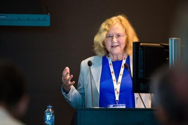 Prof Elizabeth Blackburn speaking at IRC